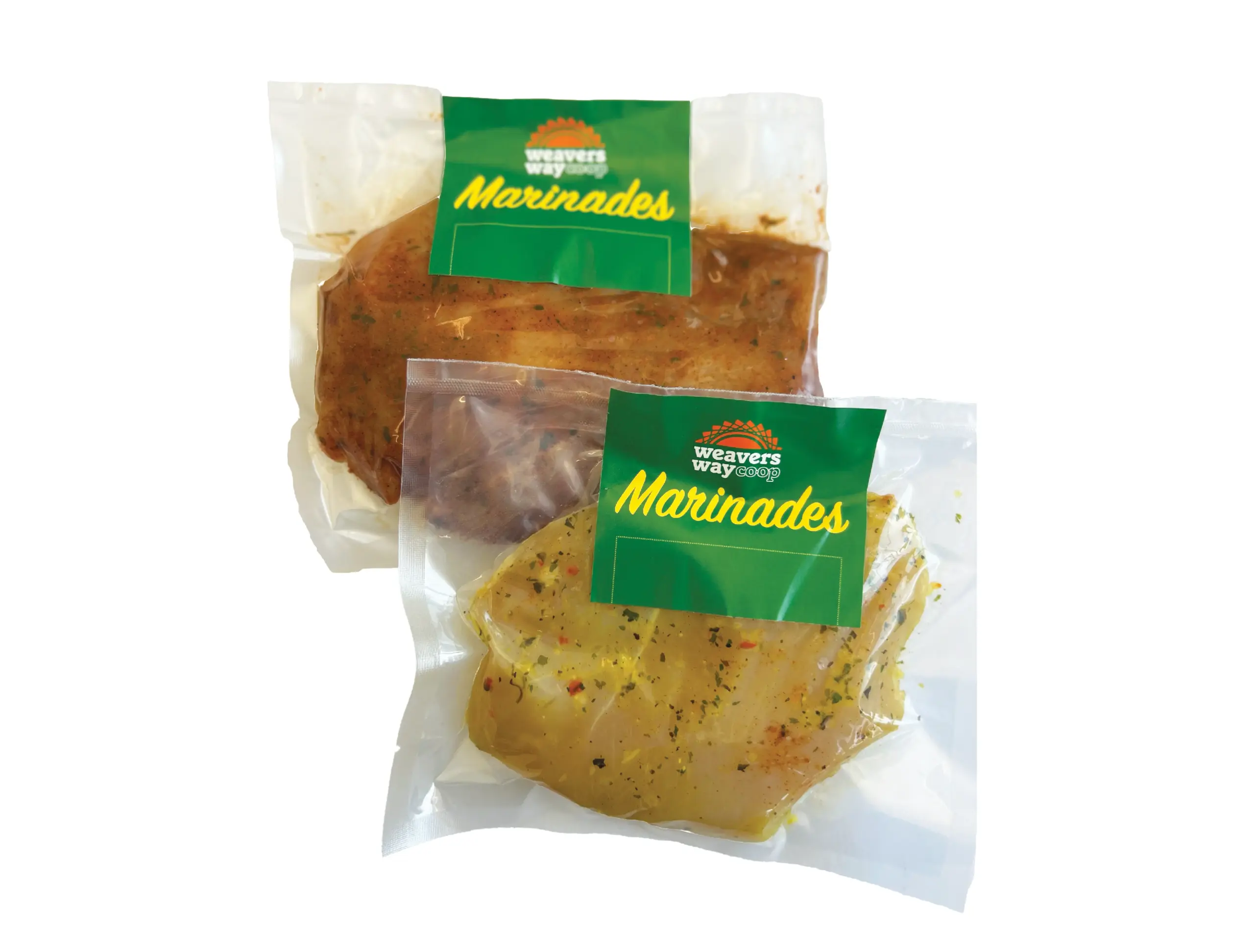 weavers way marinades - herb falic butter seasoned chicken breast and tequlia lime seasoned chicken breast