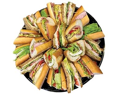 large sandwich platter
